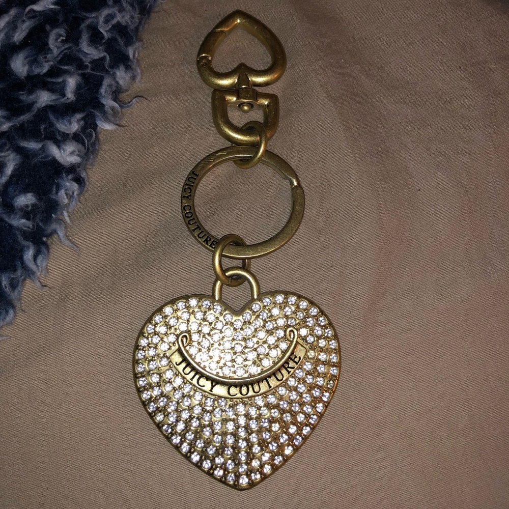 juicy couture diamond keychain